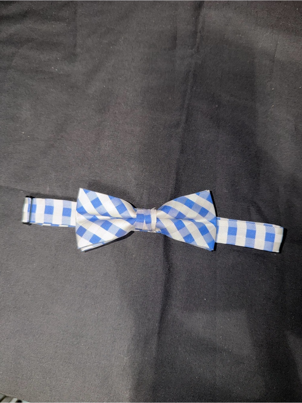 Westbury Kids Blue Gingham Bow Tie